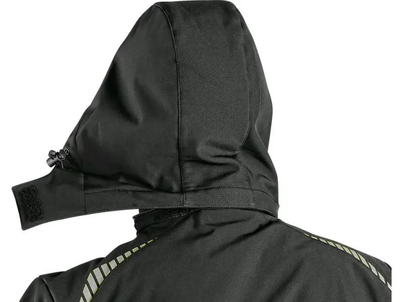 Bunda CXS NORFOLK, pánská, černá s HV žluto/oranžovými doplňky, vel. 2XL